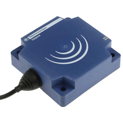 Telemecanique Sensors Inductive Block-Style Proximity Sensor, 60 mm Detection, PNP Output, 12 → 24 V dc, IP68