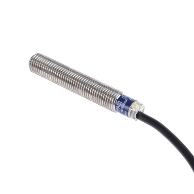 Telemecanique Sensors Inductive Barrel-Style Proximity Sensor, M8 x 1, 2.5 mm Detection, PNP Output, 12 → 48 V