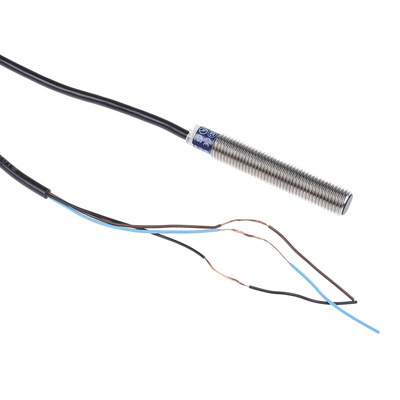 Telemecanique Sensors Inductive Barrel-Style Proximity Sensor, M8 x 1, 2.5 mm Detection, PNP Output, 12 → 48 V