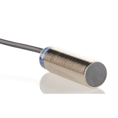 Telemecanique Sensors Inductive Barrel-Style Proximity Sensor, M18 x 1, 8 mm Detection, PNP Output, 12 → 48 V