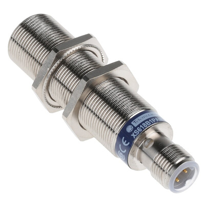 Telemecanique Sensors Inductive Barrel-Style Proximity Sensor, M18 x 1, 8 mm Detection, PNP Output, 12 → 48 V