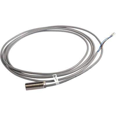 Pepperl + Fuchs Inductive Barrel-Style Proximity Sensor, M12 x 1, 4 mm Detection, PNP Output, 5 → 36 V dc, IP68