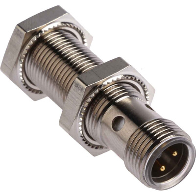 Pepperl + Fuchs Inductive Barrel-Style Proximity Sensor, M12 x 1, 4 mm Detection, PNP Output, 5 → 36 V dc, IP68