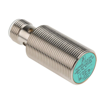 Pepperl + Fuchs Inductive Barrel-Style Proximity Sensor, M18 x 1, 8 mm Detection, PNP Output, 5 → 36 V dc, IP68