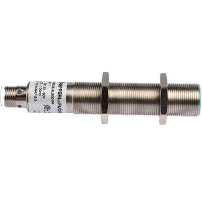 Pepperl + Fuchs Ultrasonic Barrel-Style Proximity Sensor, M18 x 1, 150 → 1000 mm Detection, Analogue Output, 12