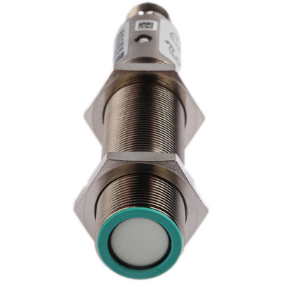 Pepperl + Fuchs Ultrasonic Barrel-Style Proximity Sensor, M18 x 1, 150 → 1000 mm Detection, PNP Output, 12