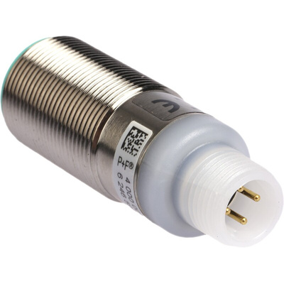 Pepperl + Fuchs Ultrasonic Barrel-Style Proximity Sensor, M18 x 1, 30 → 300 mm Detection, PNP Output, 10