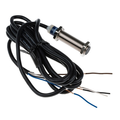 Telemecanique Sensors Inductive Barrel-Style Proximity Sensor, M12 x 1, 2 mm Detection, PNP & NPN Output, 10 →