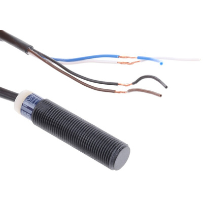 Telemecanique Sensors Inductive Barrel-Style Proximity Sensor, M12 x 1, 4 mm Detection, PNP & NPN Output, 10 →