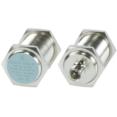 Pepperl + Fuchs Inductive Barrel-Style Proximity Sensor, M30 x 1.5, 10 mm Detection, 20 → 265 V ac, 20 →