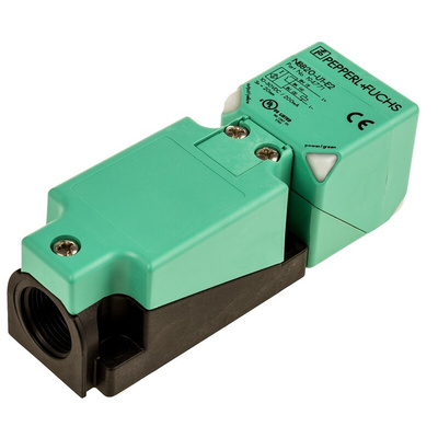 Pepperl + Fuchs Inductive Block-Style Proximity Sensor, 20 mm Detection, PNP Output, 10 → 30 V dc, IP69K
