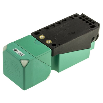 Pepperl + Fuchs Inductive Block-Style Proximity Sensor, 40 mm Detection, PNP Output, 10 → 30 V dc, IP69K