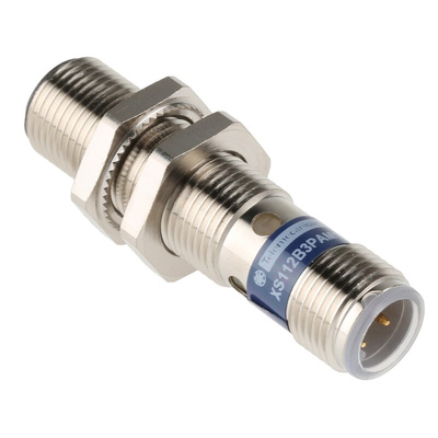 Telemecanique Sensors Inductive Barrel-Style Proximity Sensor, M12 x 1, 4 mm Detection, PNP Output, 10 → 36 V