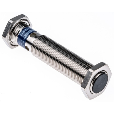 Telemecanique Sensors Inductive Barrel-Style Proximity Sensor, M12 x 1, 4 mm Detection, PNP Output, 12 → 48 V