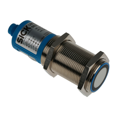 Sick Ultrasonic Barrel-Style Proximity Sensor, M30 x 1.5, 200 → 1300 mm Detection, PNP Output, 9 → 30 V