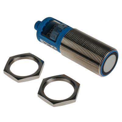 Sick Ultrasonic Barrel-Style Proximity Sensor, M30 x 1.5, 200 → 1300 mm Detection, PNP Output, 9 → 30 V