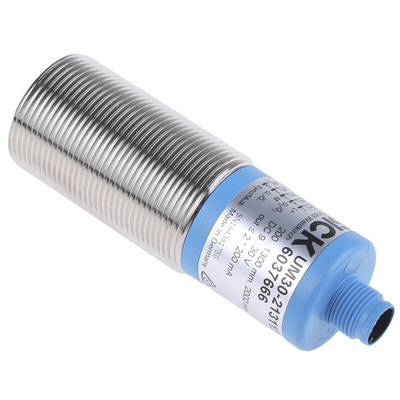 Sick Ultrasonic Barrel-Style Proximity Sensor, M30 x 1.5, 200 → 1300 mm Detection, PNP Output, 9 → 30 V