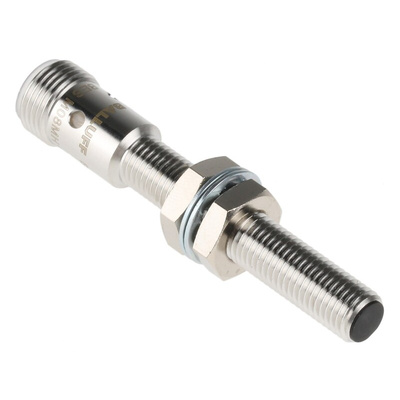 BALLUFF Inductive Barrel-Style Proximity Sensor, M8 x 1, 2 mm Detection, PNP Output, 12 → 30 V dc, IP67