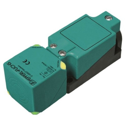 Pepperl + Fuchs Inductive Block-Style Proximity Sensor, 15 mm Detection, PNP Output, 10 → 30 V dc, IP68, IP69K