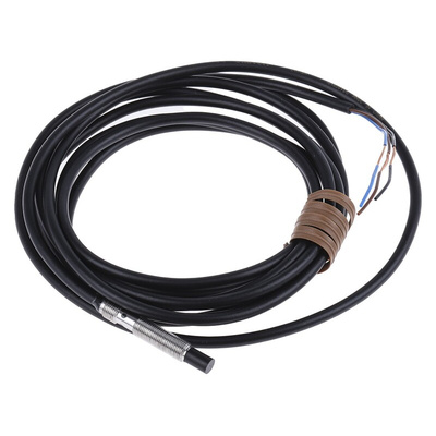 Omron Inductive Barrel-Style Proximity Sensor, M5 x 0.5, 3 mm Detection, PNP Output, 10 → 30 V dc, IP67