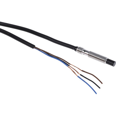 Omron Inductive Barrel-Style Proximity Sensor, M5 x 0.5, 3 mm Detection, PNP Output, 10 → 30 V dc, IP67