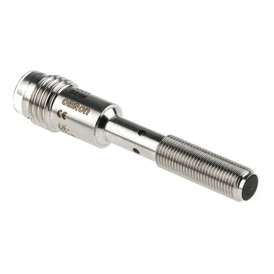 Omron Inductive Barrel-Style Proximity Sensor, M5 x 0.5, 1.2 mm Detection, PNP Output, 10 → 30 V dc, IP67