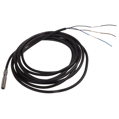 Omron Inductive Barrel-Style Proximity Sensor, M5 x 0.5, 1.2 mm Detection, PNP Output, 10 → 30 V dc, IP67
