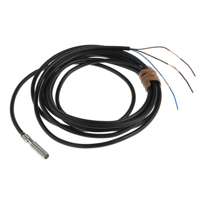 Omron Inductive Barrel-Style Proximity Sensor, M5 x 0.5, 1.2 mm Detection, NPN Output, 10 → 30 V dc, IP67