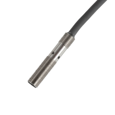 Omron E2E Series Inductive Barrel-Style Proximity Sensor, M5 x 0.5, 1.2 mm Detection, PNP Output, 10 → 30 V dc,
