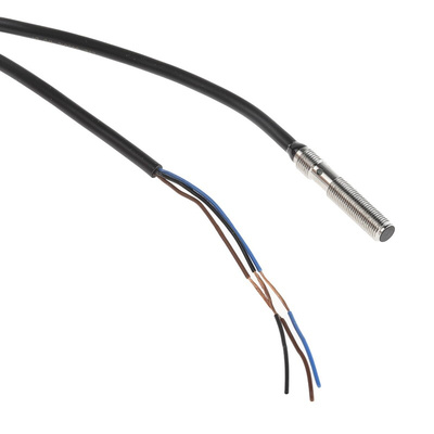Omron E2E Series Inductive Barrel-Style Proximity Sensor, M5 x 0.5, 1.2 mm Detection, PNP Output, 10 → 30 V dc,