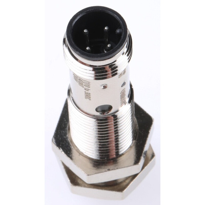 Omron Inductive Barrel-Style Proximity Sensor, M12 x 1, 8 mm Detection, PNP Output, 12 → 24 V dc, IP67