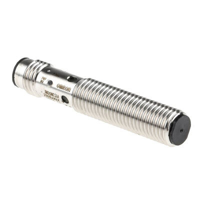 Omron E2B Series Inductive Barrel-Style Proximity Sensor, M8 x 1, 2 mm Detection, PNP Output, 10 → 30 V dc, IP67