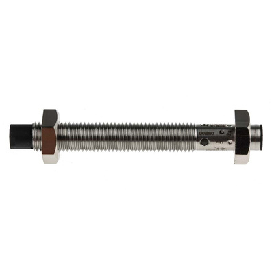 Omron Inductive Barrel-Style Proximity Sensor, M8 x 1, 4 mm Detection, PNP Output, 12 → 24 V dc, IP67