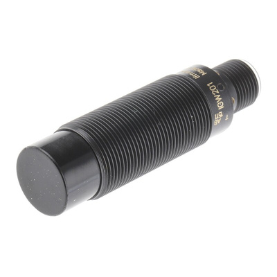 ifm electronic Inductive Barrel-Style Proximity Sensor, M18 x 1, 12 mm Detection, PNP Output, 10 → 30 V dc, IP67