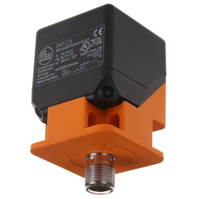 ifm electronic Inductive Block-Style Proximity Sensor, 40 mm Detection, PNP Output, 10 → 36 V dc, IP67