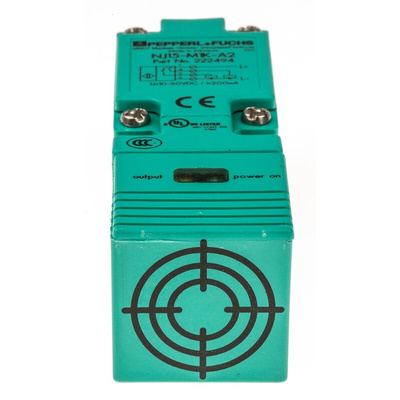 Pepperl + Fuchs Inductive Block-Style Proximity Sensor, 15 mm Detection, PNP Output, 10 → 60 V dc, IP67