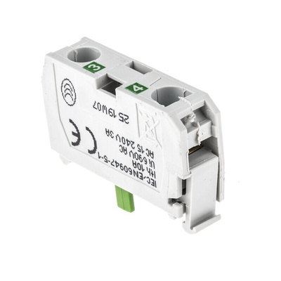 BACO BACO Series Contact Block, 600V, 1NO