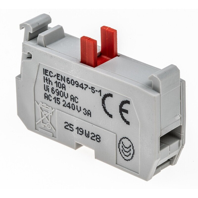 BACO BACO Series Contact Block, 600V, 1NC