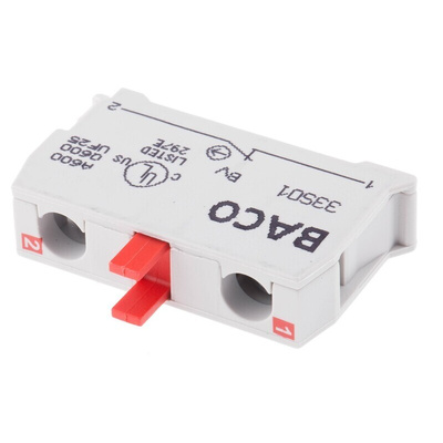 BACO BACO Series Contact Block, 600V, 1NC