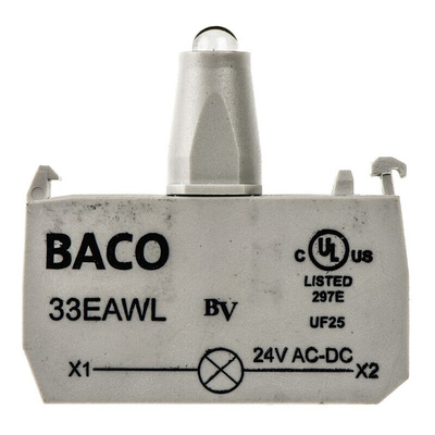 BACO BACO Series Light Block, 24V, White Light
