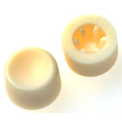 APEM White Push Button Cap for Use with Apem 9600 Series (Sub-Miniature Panel Mount Switch)