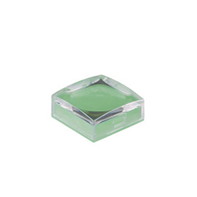 NKK Switches Green/Clear Push Button Cap for Use with UB2 Series Illuminated Pushbuttons, 15 x 15 x 6.1mm