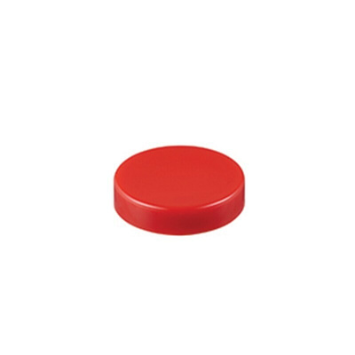 NKK Switches Red Push Button Cap for Use with MB20 Series Pushbuttons, SCB Series Pushbuttons, 17.7 (Dia.) x 4mm