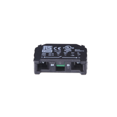 RS PRO Contact Block for Use with RS PRO Modular Plastic Push Button Series, 230V, 1NO