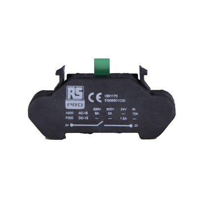 RS PRO Contact Block, 1NO