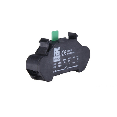 RS PRO Contact Block, 1NO