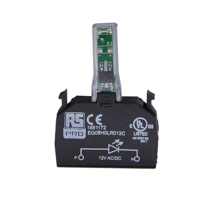 RS PRO Light Block - Green, 12 V ac/dc