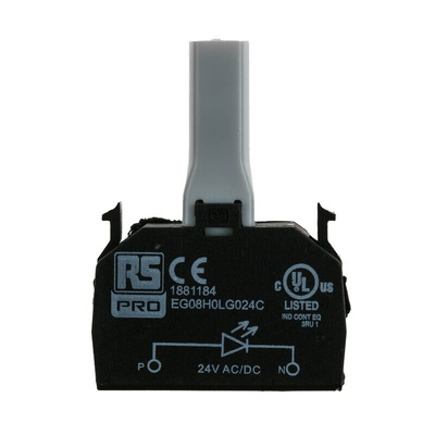 RS PRO Light Block - Green, 24 V ac/dc
