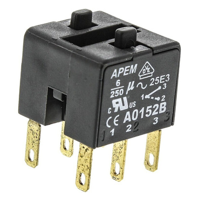 APEM A01 Series Contact Block for Use with A01 Series, 2CO