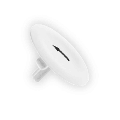 Schneider Electric White Push Button Cap for Use with Harmony XAL, Harmony XB4, Harmony XB5